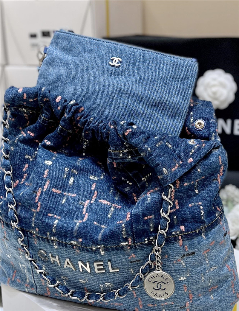 Ch**el colorful 22 handbag denim bag
