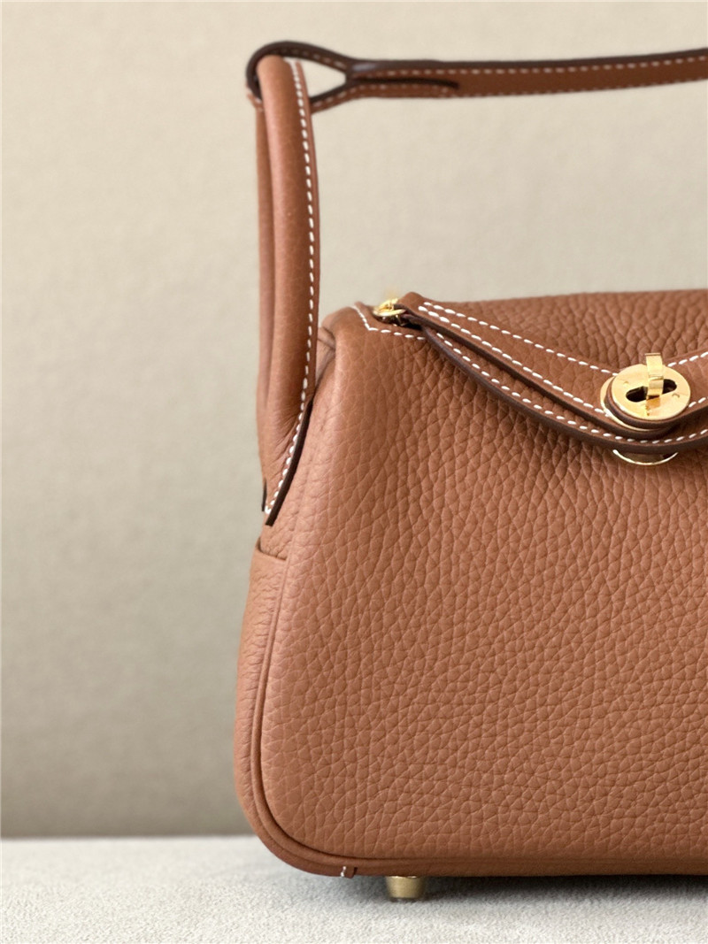 H**me5 mini lindy bag brown
