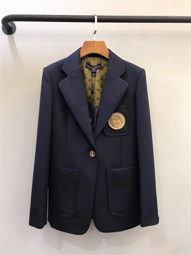 l0vis Vvtt0n lv single-breasted suit jacket