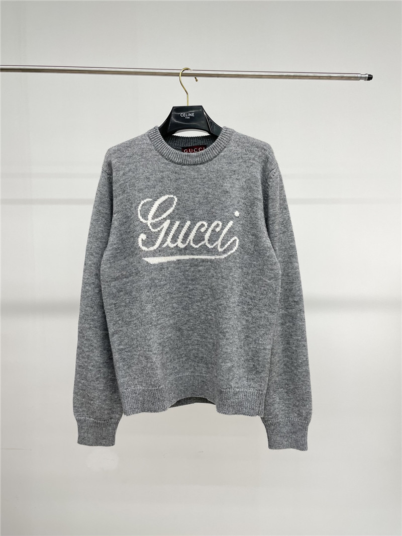 Gvc*1 jacquard lettering sweater