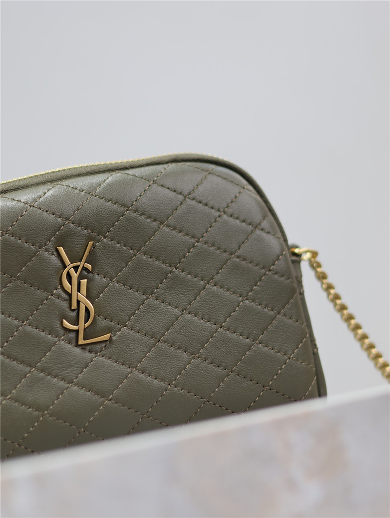Sa1nt Lau*nt gaby zipped pouch in green
