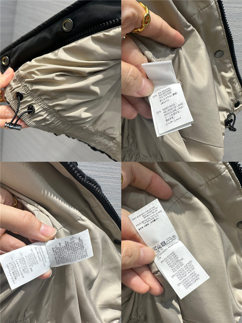 BC wool patchwork design vest down jacket