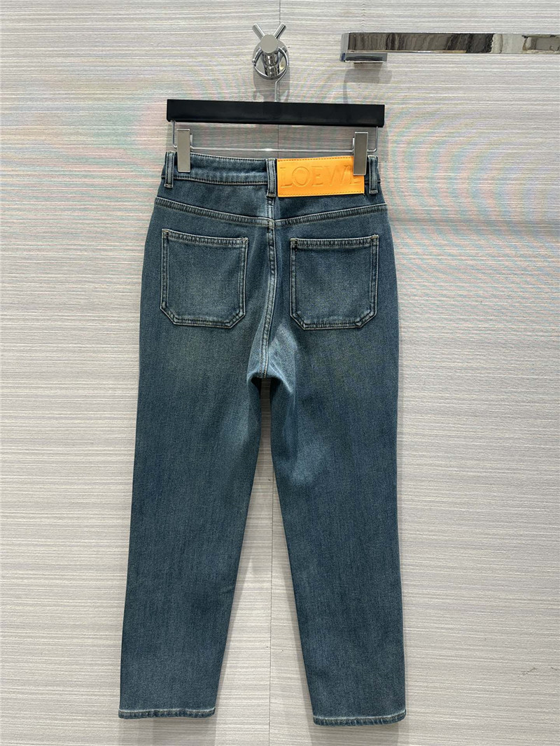 L0ew* three -color stick straight jeans
