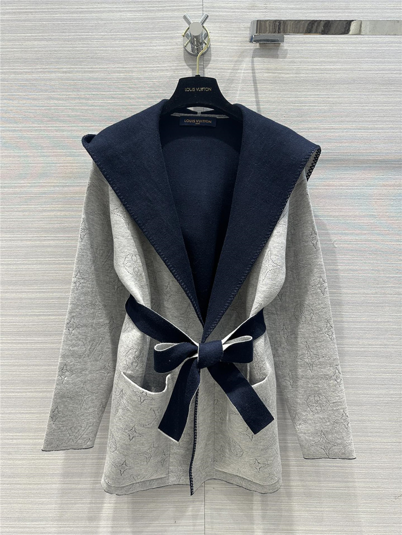 l0vis Vvtt0n lv reversible hooded lace-up jacket
