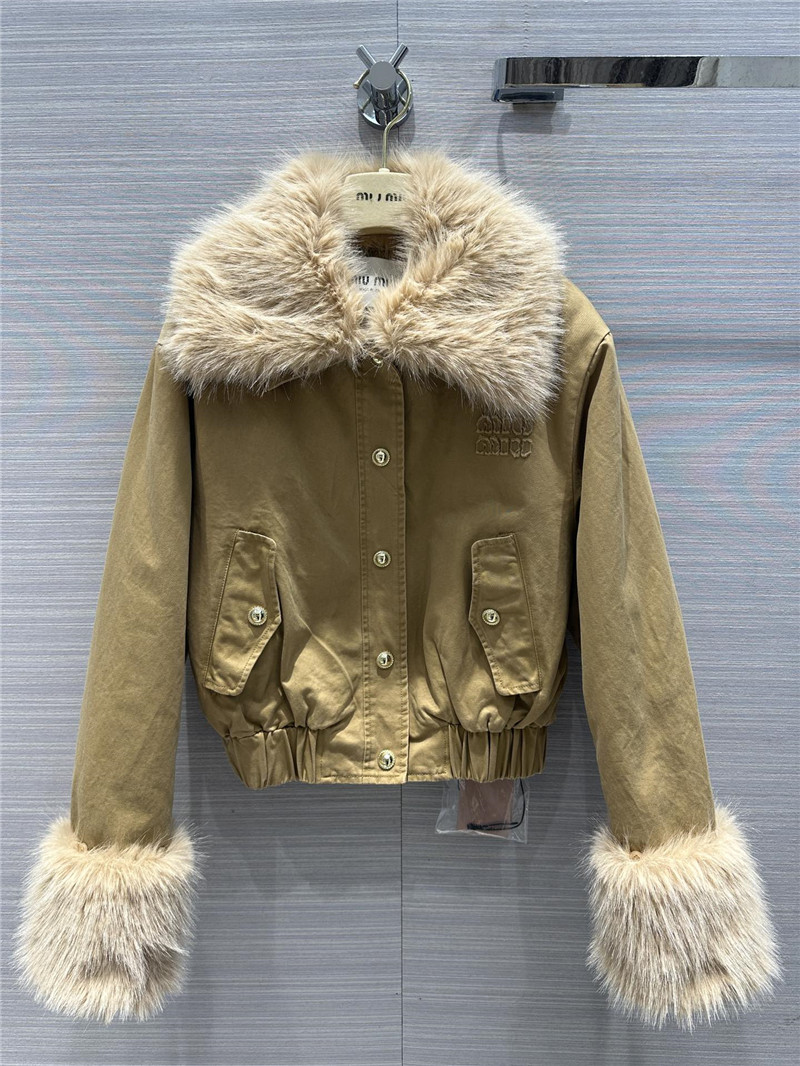 M1um1u maillard wear cotton jacket