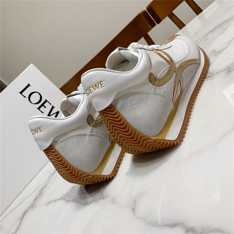 L0ew* flow runner sneaker white