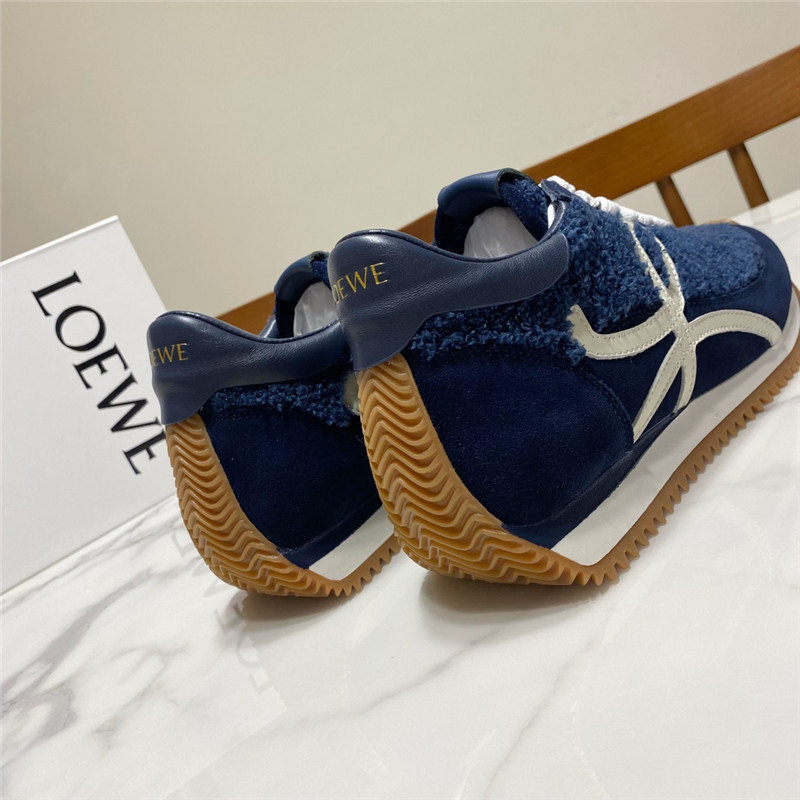 L0ew* dark blue flow runner sneakers