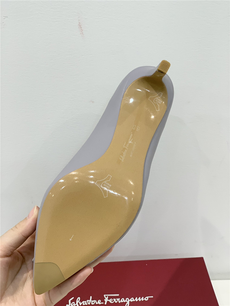 Salvatore Ferragamo double bow pointed toe high heels shoes