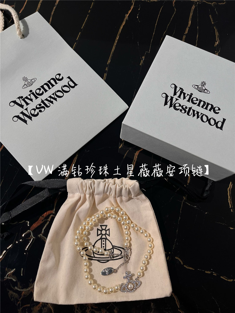 u1u1enne westwood pearl necklace