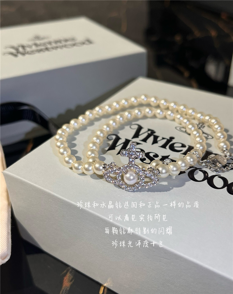 u1u1enne westwood pearl necklace
