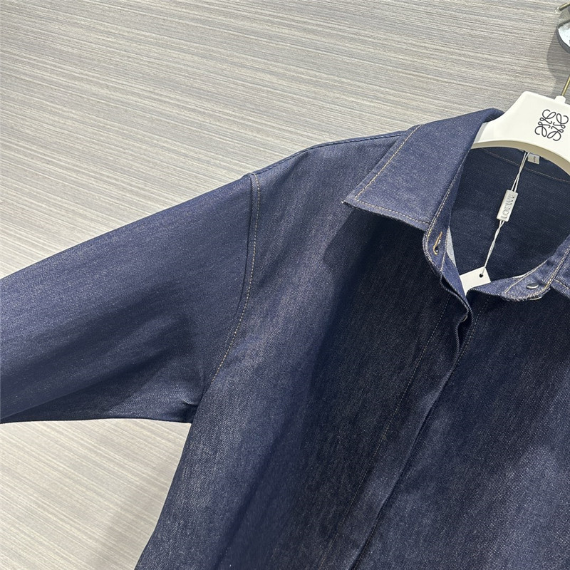 L0ew* washed native blue denim shirt jacket