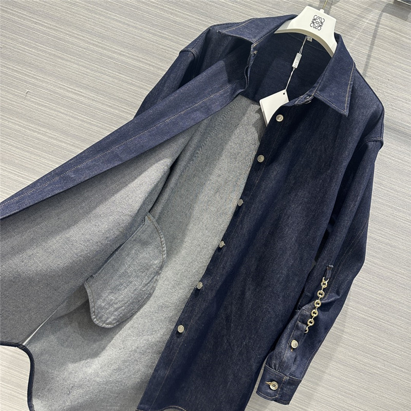L0ew* washed native blue denim shirt jacket
