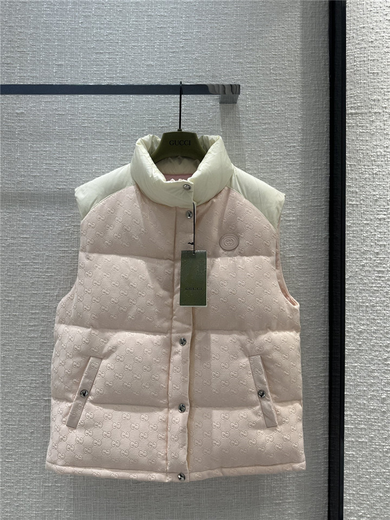 Gvc*1 morandi color contrast down vest