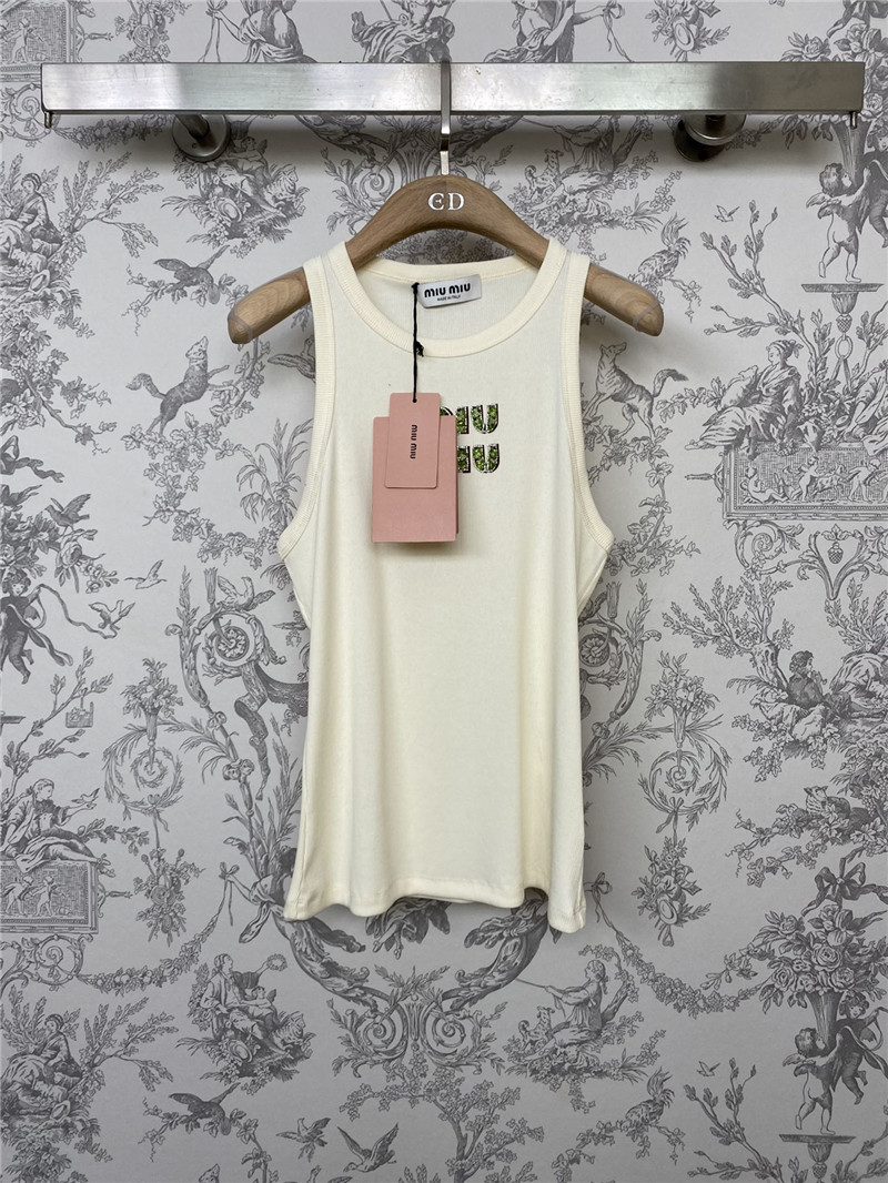 m1um1u new D1am0nd knitted vest