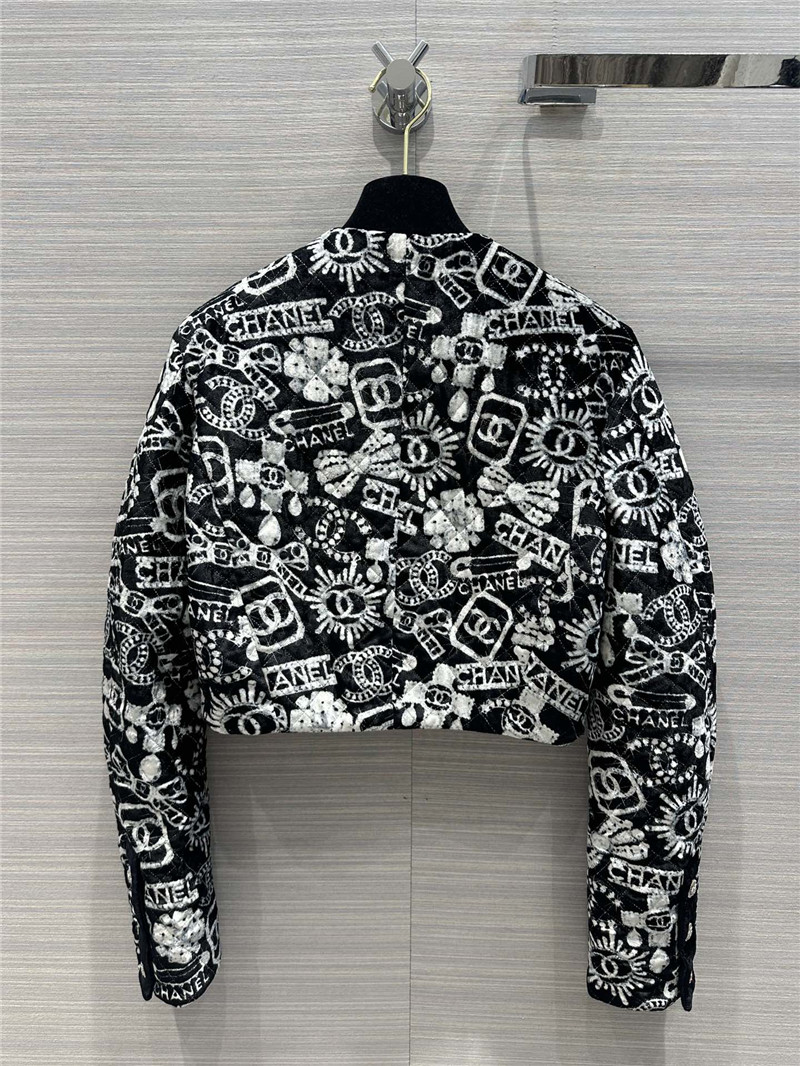 Ch**el silk quilted jacket