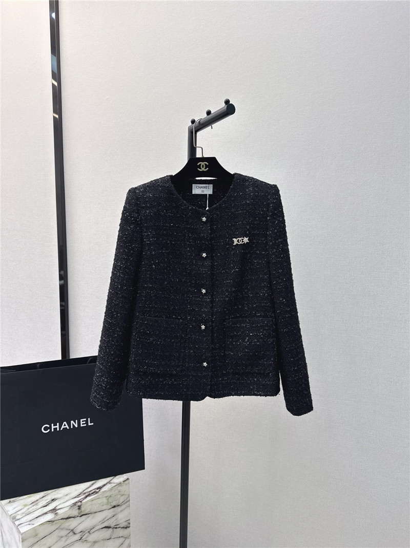 Ch**el new shiny silk woven jacket
