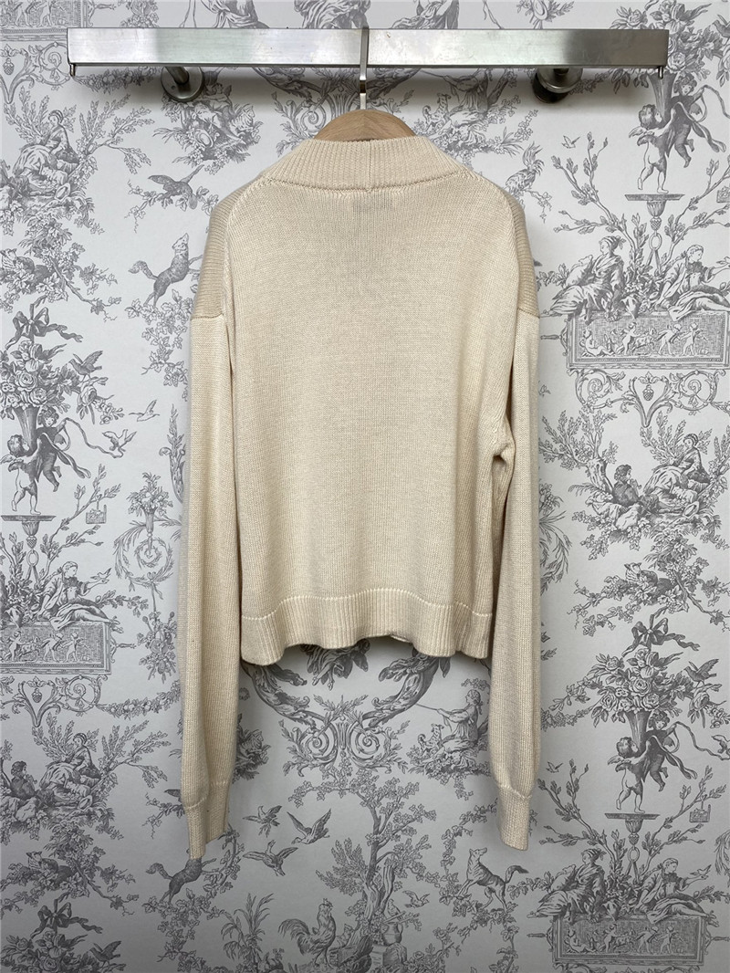 M1um1u new v-neck knitted cardigan