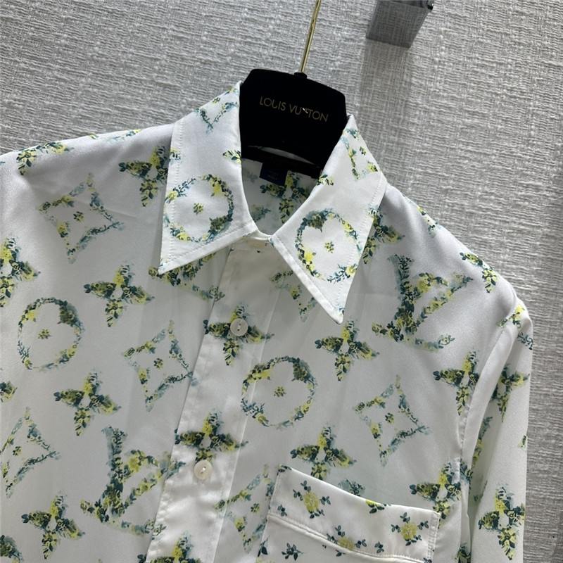 l0vis Vvtt0n lv new grass green floral print lining