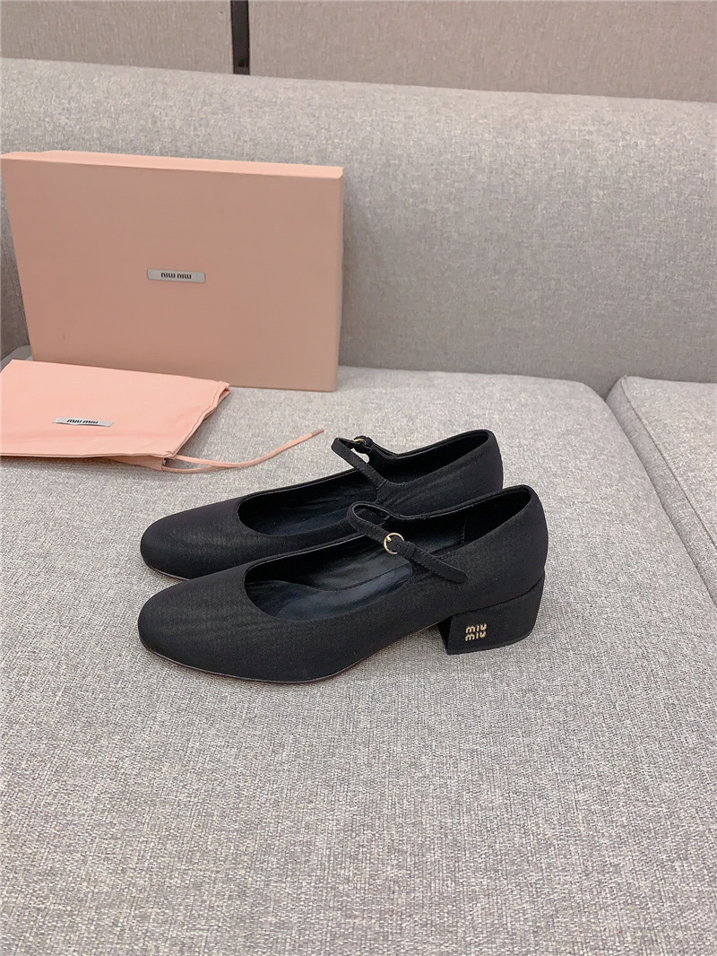 M1um1u new thick heel mary jane shoes