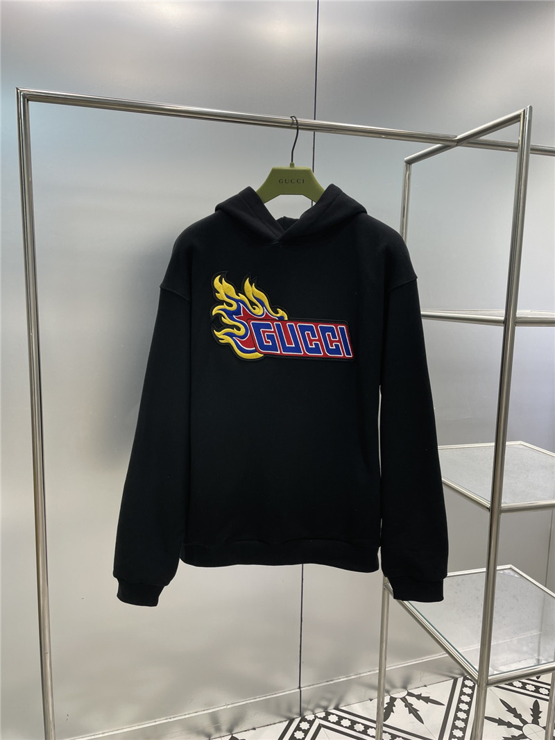 Gvc*1 logo hooded sweatshirt black