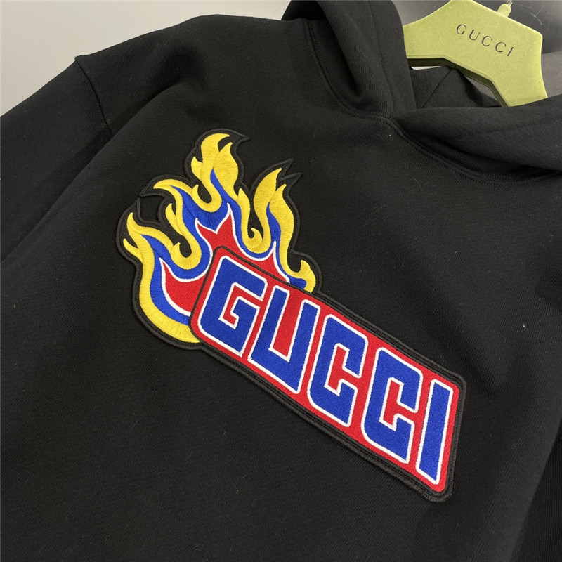 Gvc*1 logo hooded sweatshirt black
