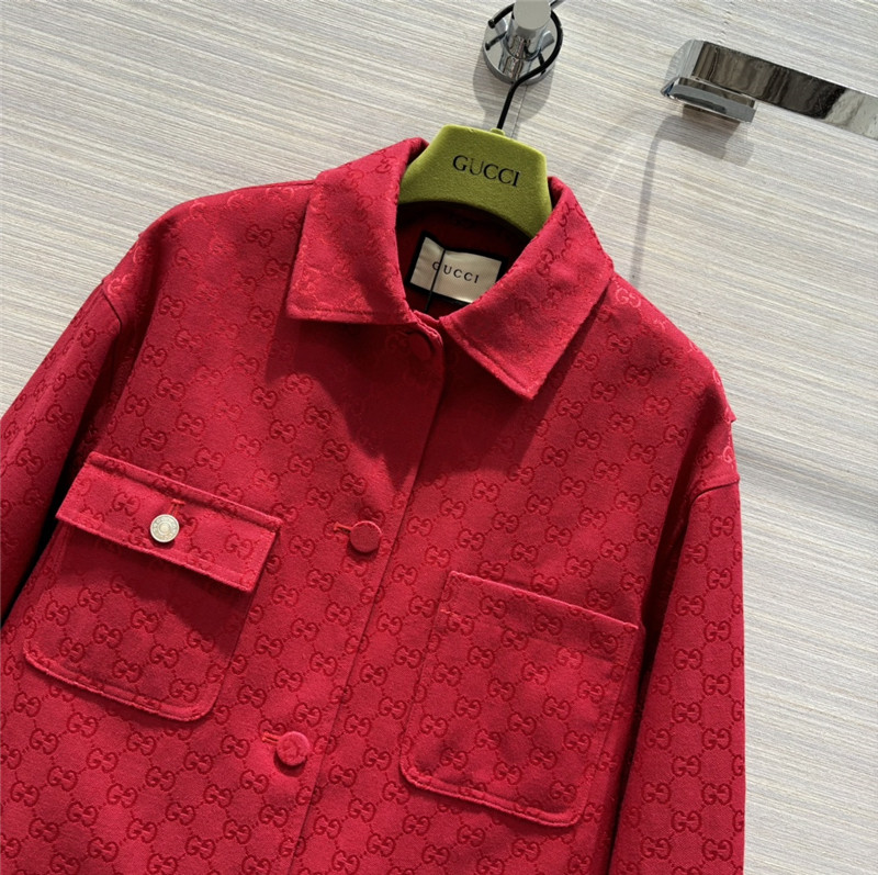 Gvc*1 double g presbyopia jacquard lapel jacket
