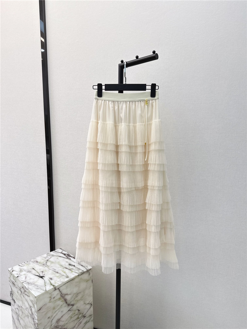 M1um1u new heavy layered mesh skirt