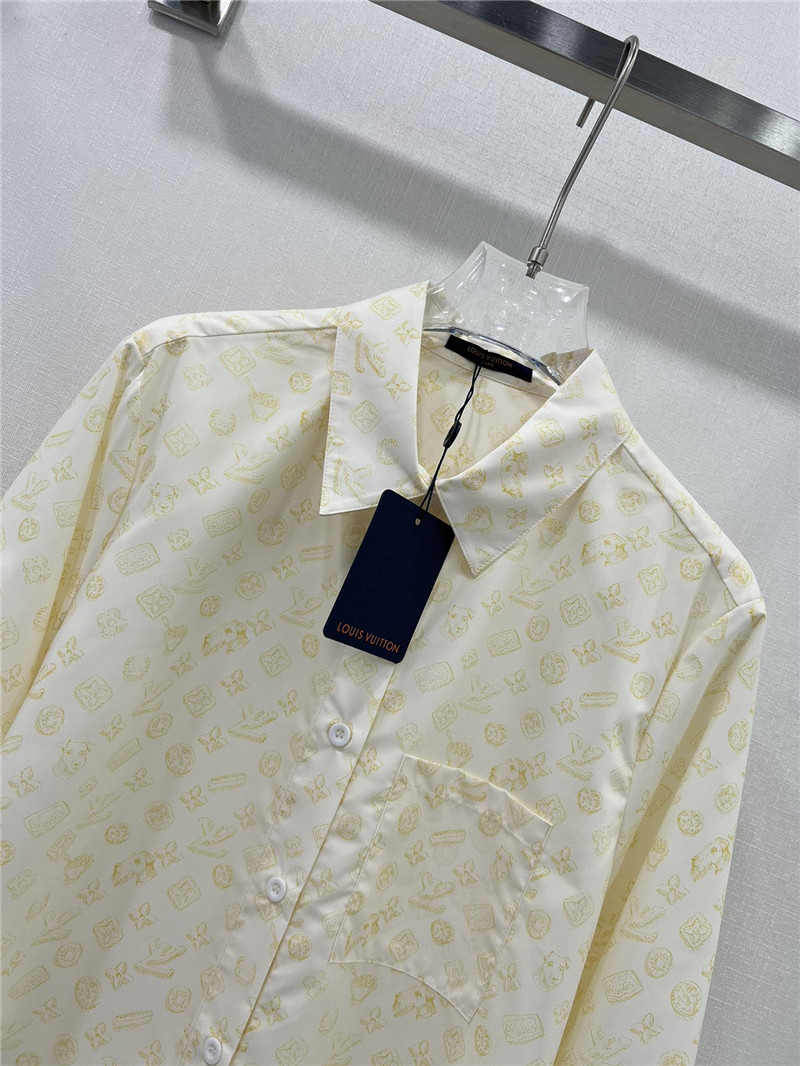 l0vis Vvtt0n lv presbyopic coin full logo long-sleeved shirt