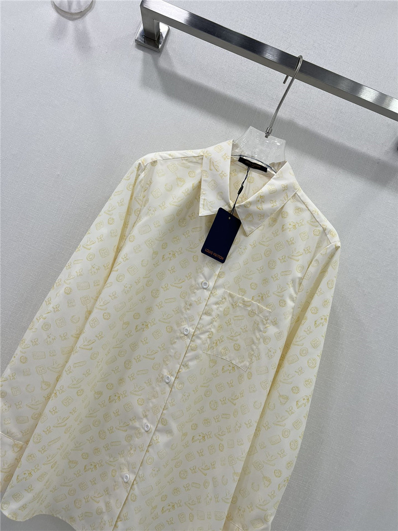 l0vis Vvtt0n lv presbyopic coin full logo long-sleeved shirt