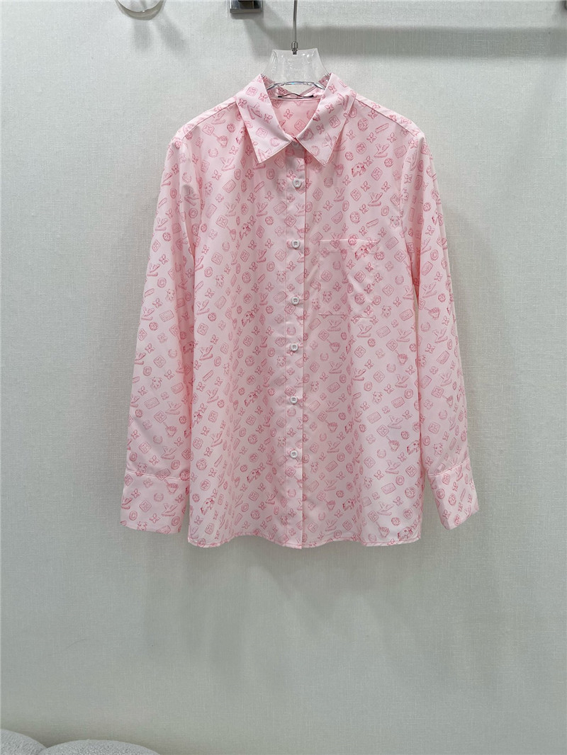 l0vis Vvtt0n lv presbyopic coin full logo long-sleeved shirt