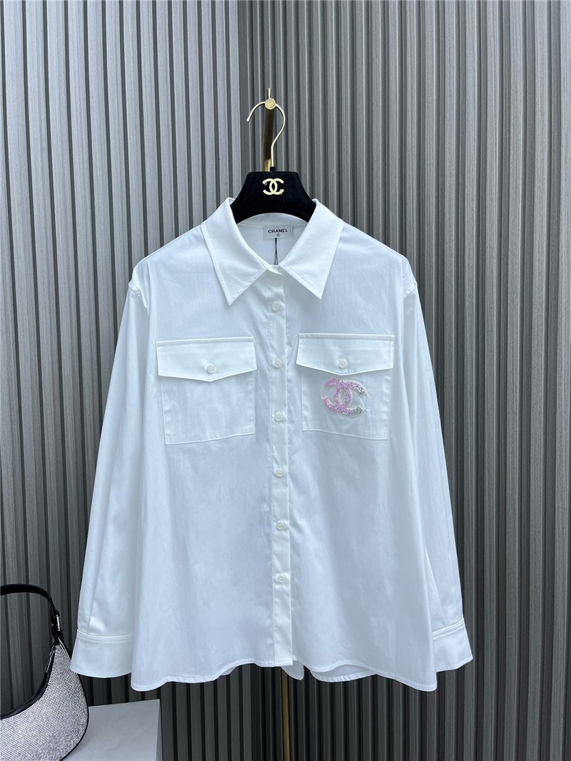 Ch**el sequined pocket shirt
