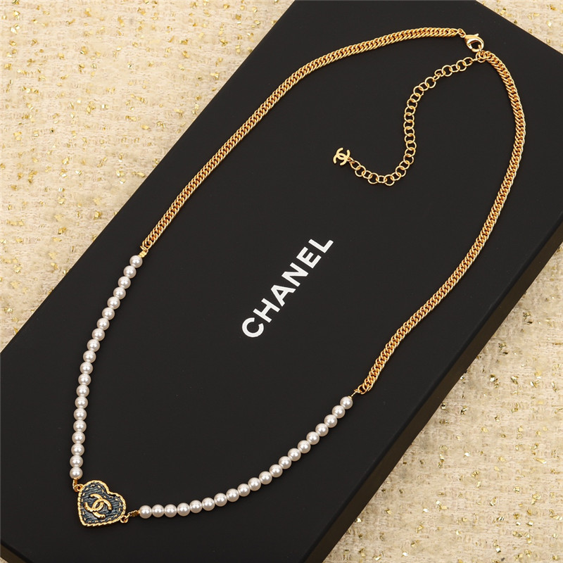 Ch**el denim love waist chain