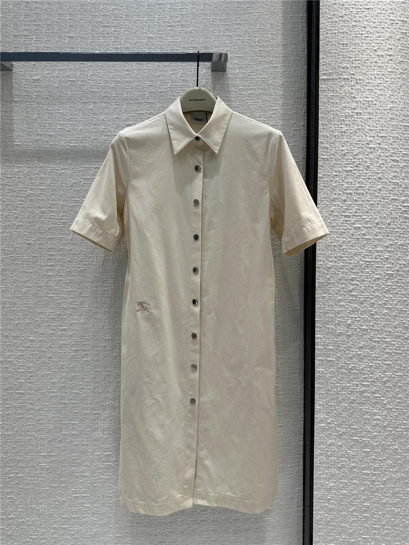 Bv*b*rry war horse embroidered shirt dress