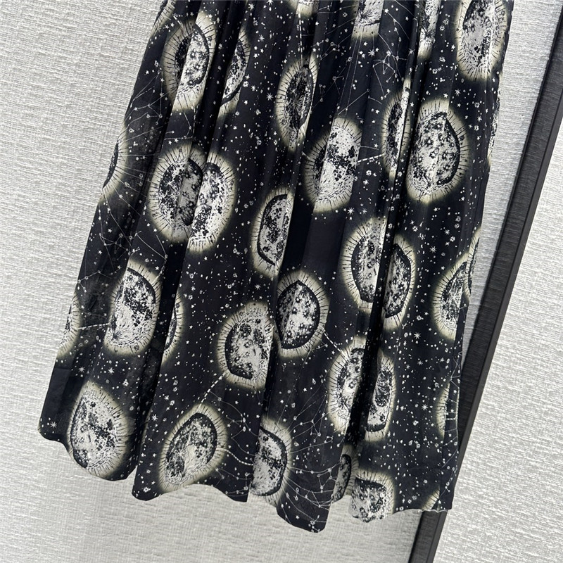 D10r constellation cosmic print long skirt