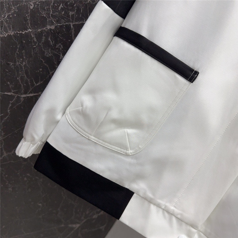 Ce1i*e logo embroidered stand collar jacket