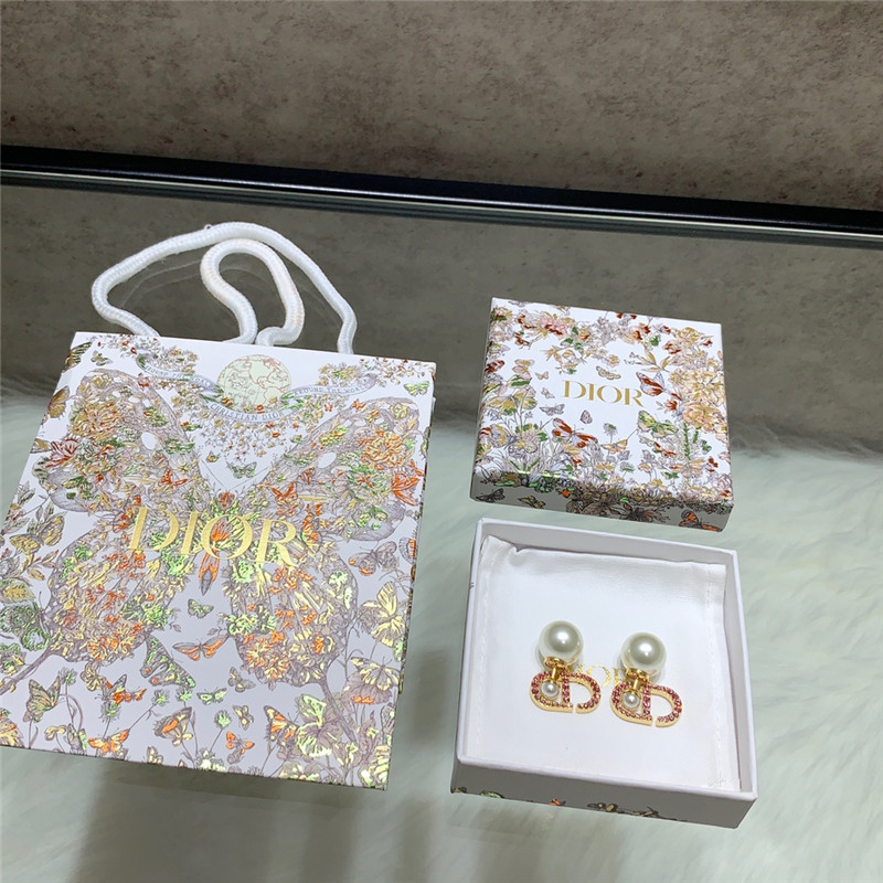 Ch**el pink square earrings