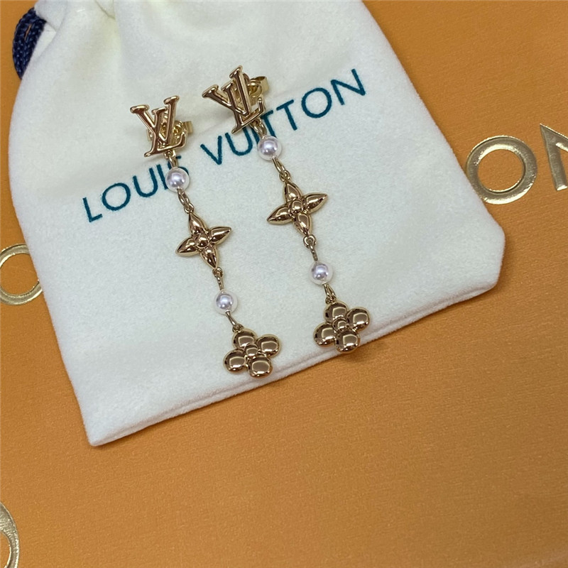 l0vis Vvtt0n lv floral earrings