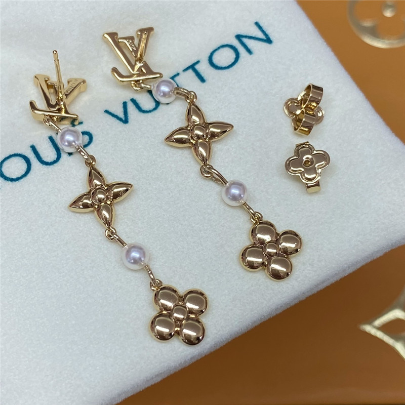 l0vis Vvtt0n lv floral earrings