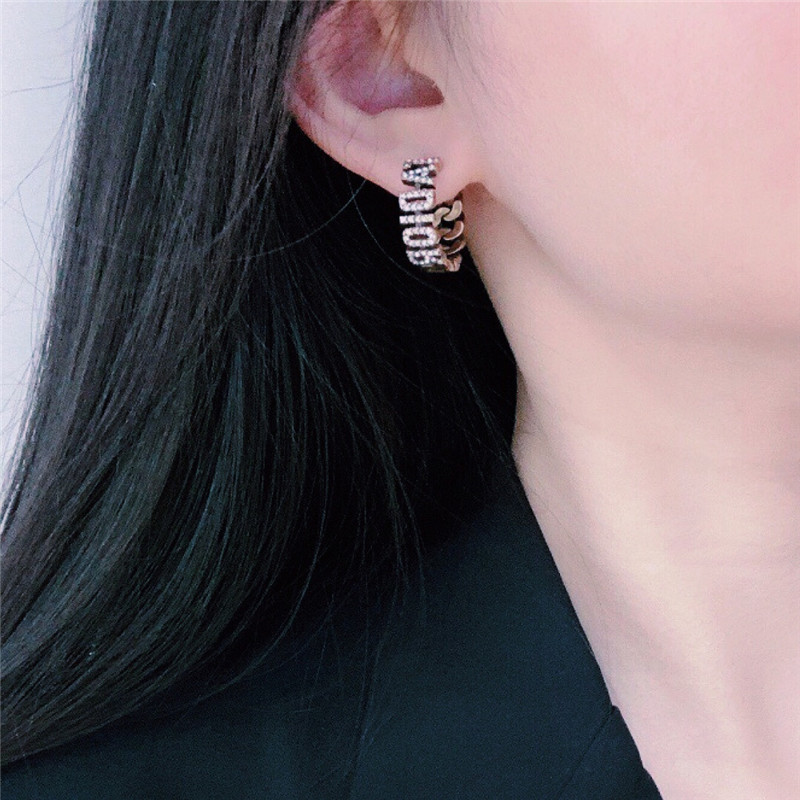 d10r full D1am0nd hook earrings
