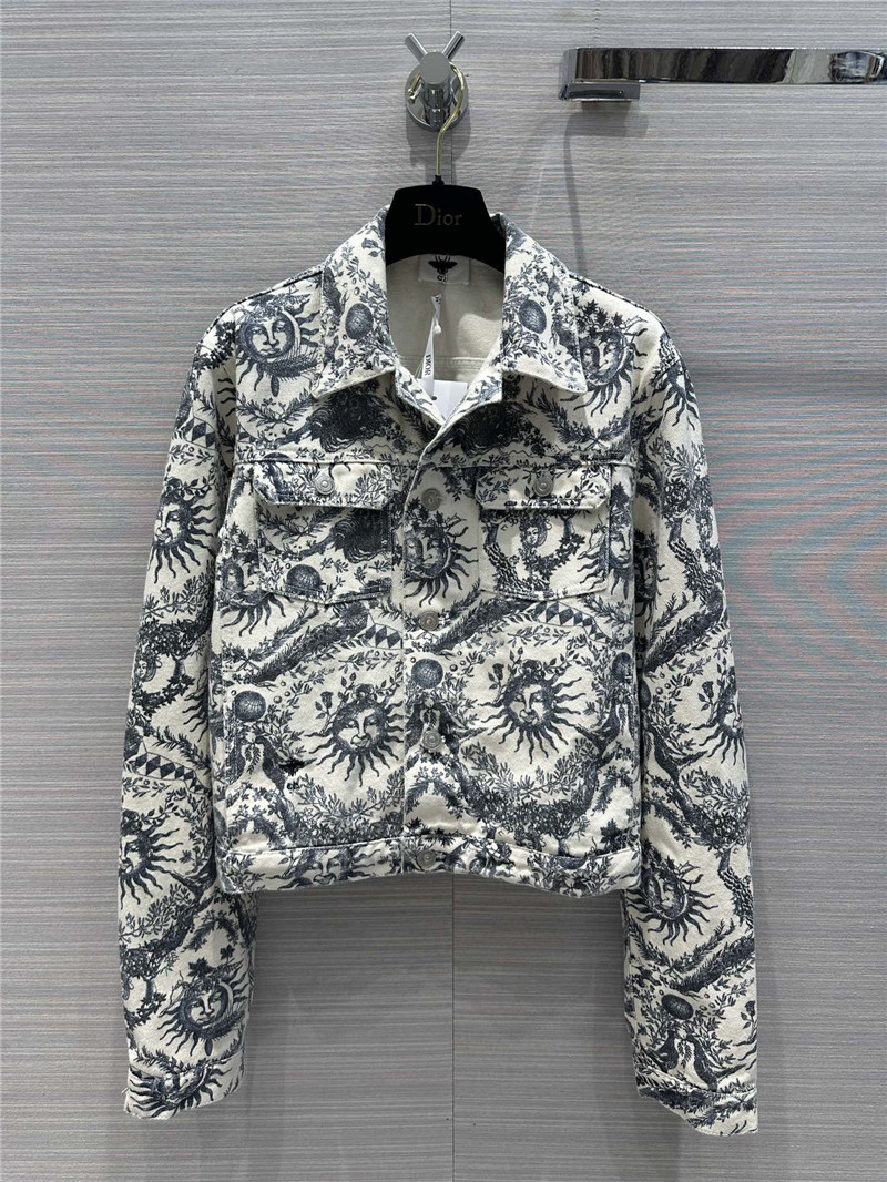 D10r mid-high waist denim jacket replica designer clothes
