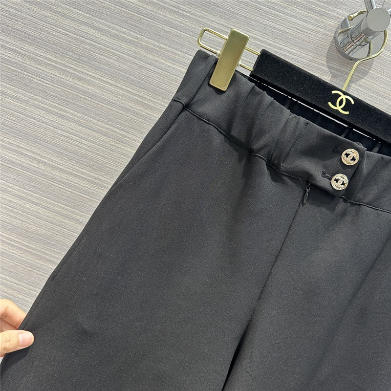Ch**el straight wide leg floor mopping pants replicas clothes