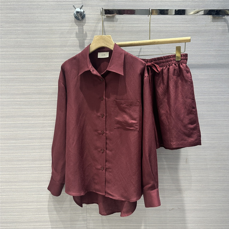 The R0w cotton and linen shirt suit replica d&g clothing