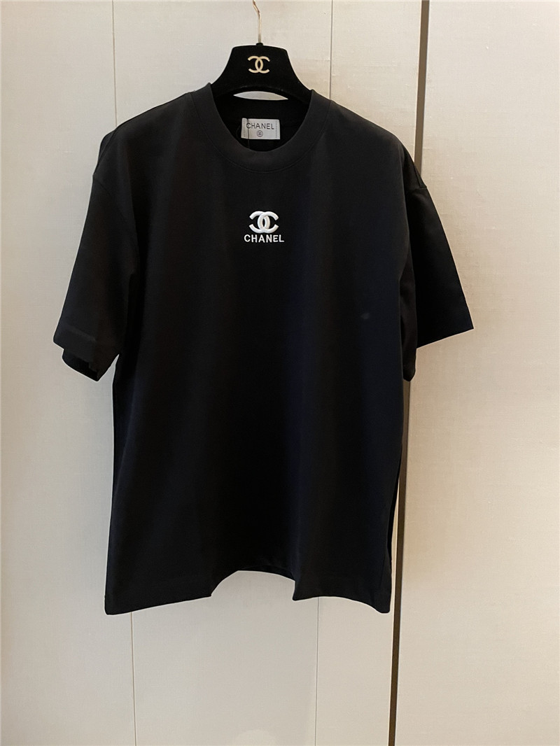 Ch**el new embroidered short sleeve replica d&g clothing