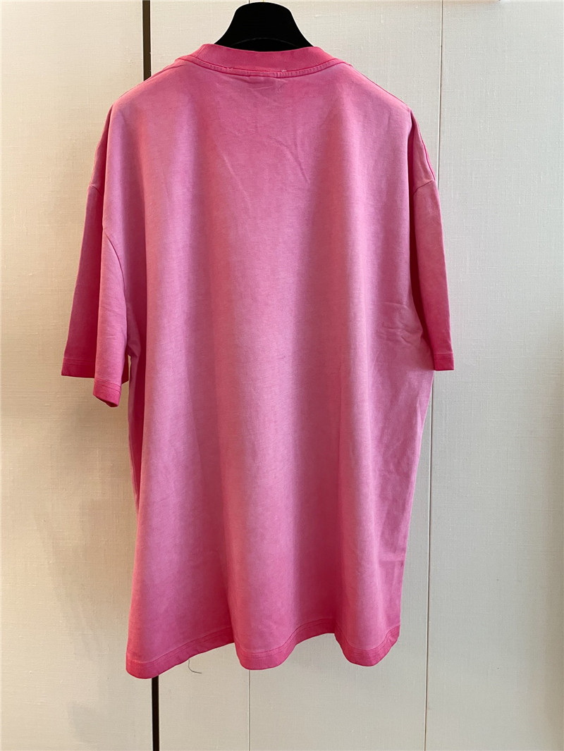 Ch**el distressed distressed short-sleeved replica clothing