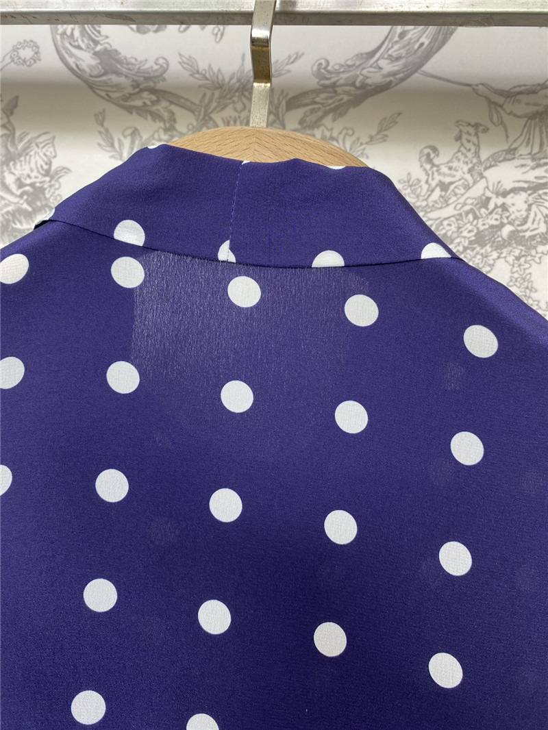 Va1e*ntin0 polka dot silk shirt replica d&g clothing