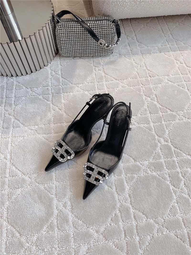 Ba1en*iaga rhinestone high heels best replica shoes website