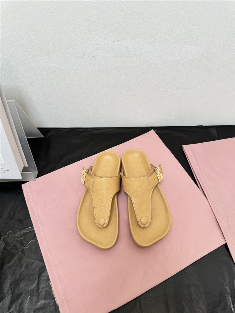 L0ew* new leather slippers for couples