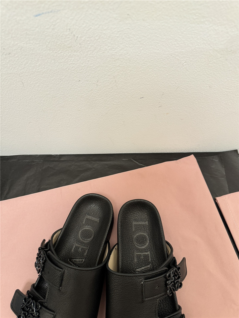 L0ew* new leather slippers for couples