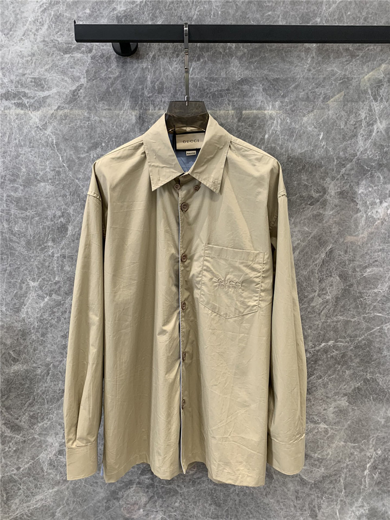 Gvc*1 lapel long sleeve shirt replica clothing sites