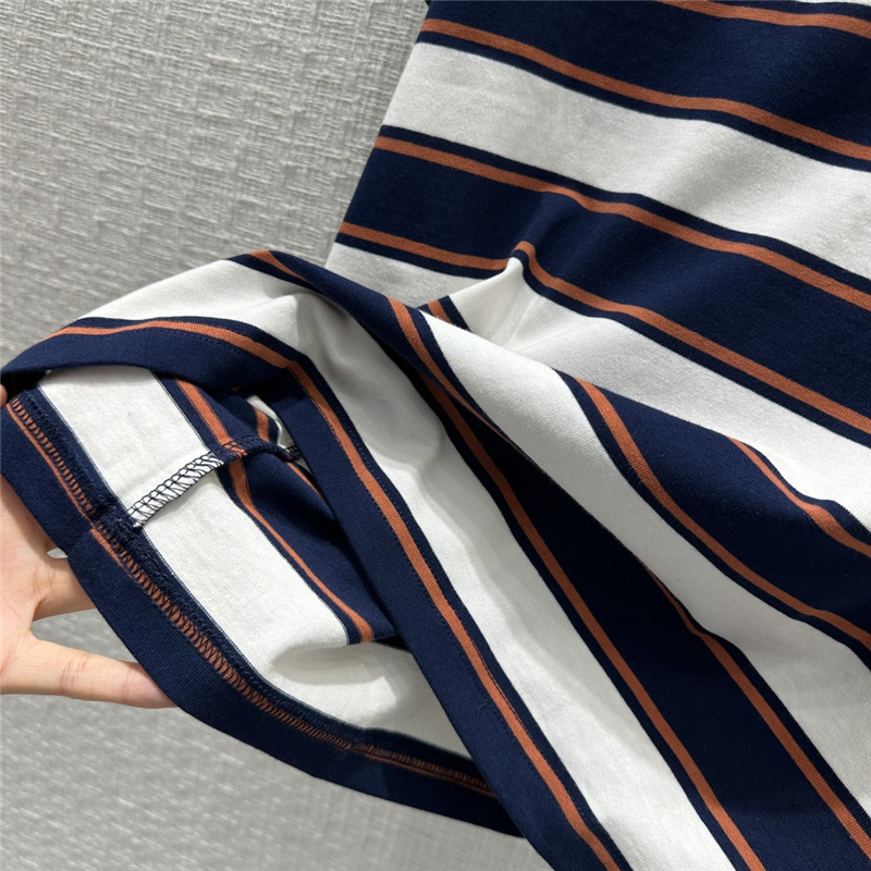 M1um1u striped short-sleeved t-shirt replica clothing sites